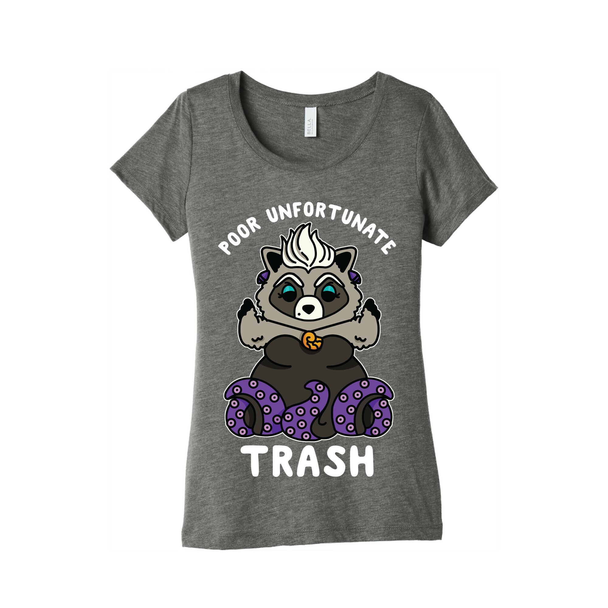 Poor Unfortunate Trash Raccoon  Women's Triblend Tee